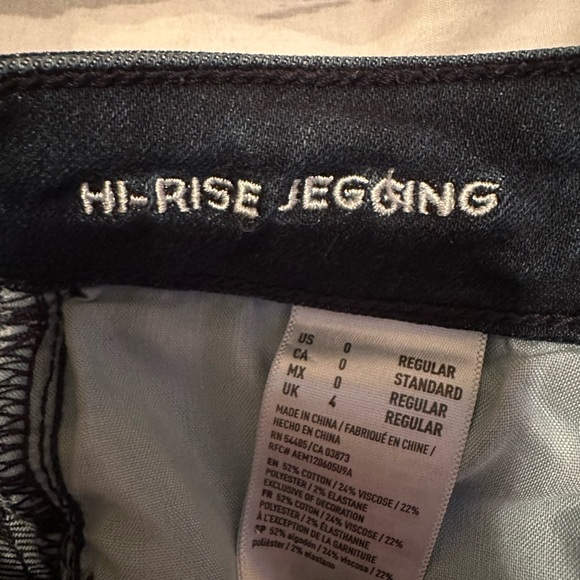 American Eagle high rise jegging size 0 - Picture 2 of 2